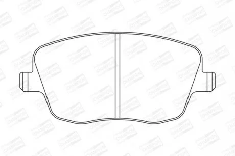 Колодки гальмівні дискові передні Skoda Fabia (I,II)/ VW Polo IV CHAMPION 573101CH