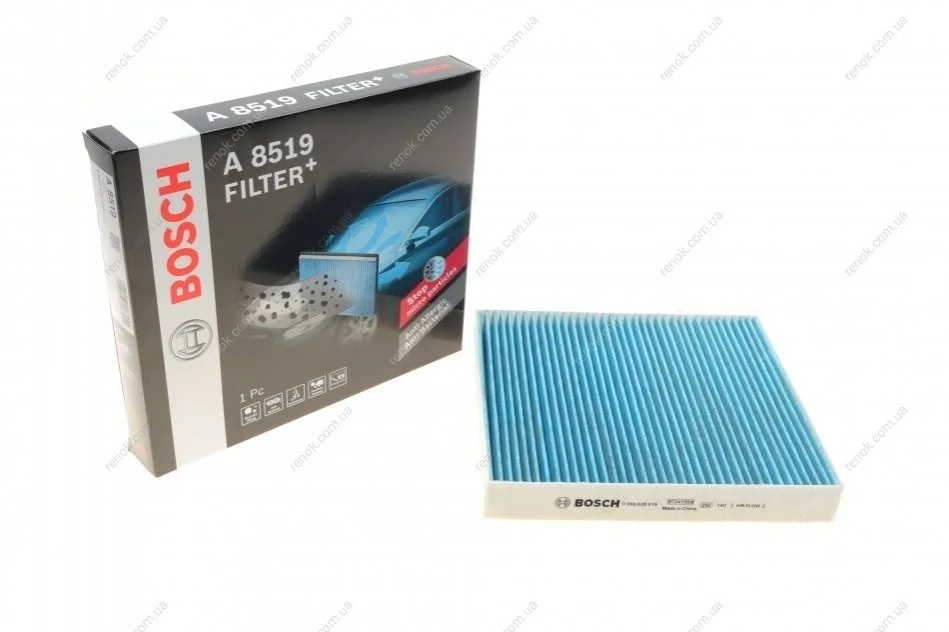 Фільтр салону Nissan Almera II/Primera 00- (вугільний/антиалергенний) BOSCH 0986628519 (фото 1)