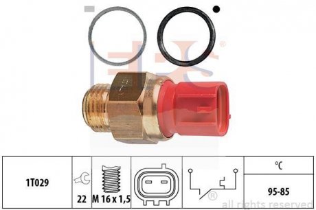 SUZUKI Температурный датчик включения вентилятора радиатора SWIFT 89- EPS 1.850.149