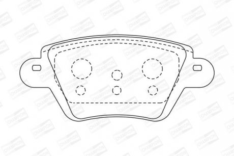 FORD Тормозные колодки задн.Mondeo 00-,Kangoo 01-,Jaguar X-Type CHAMPION 573320CH