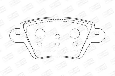 Колодки гальмівні дискові задні Renault Kangoo (01-) CHAMPION 573320CH