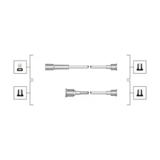 Комплект высоковольтных проводов EQ LADA [941319170107] MAGNETI MARELLI MSQ0107