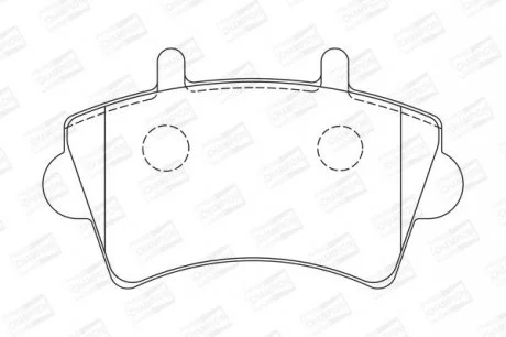 Колодки гальмівні дискові передні Opel Movano/Renault Master (98-) CHAMPION 573107CH