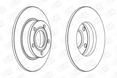 Диск гальмівний задній CHAMPION 562503CH