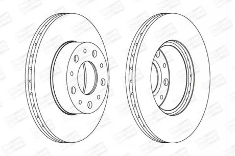 FIAT Диск тормозной передн.Ducato,Citroen Jumper,Peugeot 94- CHAMPION 561984CH