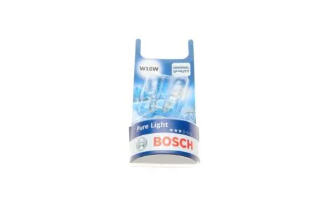 Лампочка Pure Light допоміжна W16W (12 В, 16 Вт, тип гнізда: W2,1X9,5D) 1 987 301 049 BOSCH 1987301049