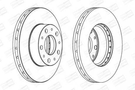 CITROEN Диск тормозной передн.Jumper,Fiat Ducato,Boxer 06- CHAMPION 562468CH