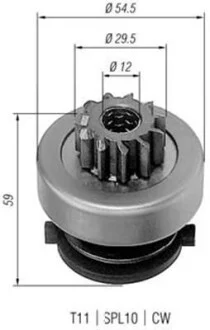 Бендикс (z=11) CITROEN 1,8-2,1D PEUGEOT Jumper 1,9D MAGNETI MARELLI AMB0257