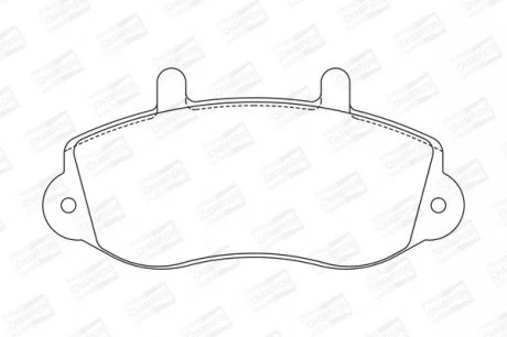 Колодки гальмівні дискові передні OPEL Movano RENAULT Master CHAMPION 571932CH