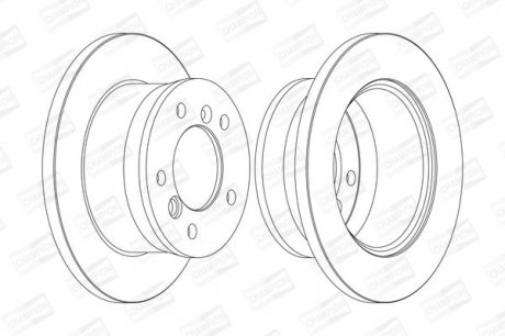DB Диск тормозной задний Sprinter,VW LT28-46 95- (272*16) CHAMPION 567761CH
