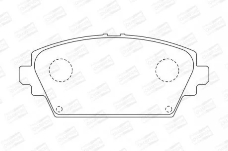 NISSAN Тормозные колодки передние Almera Tino,Primera 02- CHAMPION 572428CH