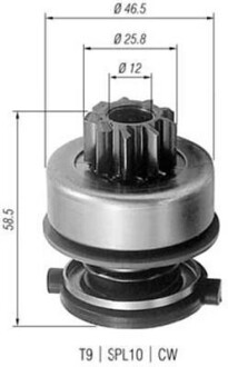 Бендикс (z=9) FORD 2,8 SAAB 2,0/2,3 [940113020259] MAGNETI MARELLI AMB0259