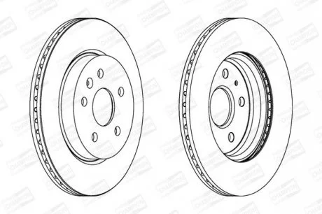 Гальмівний диск зад. Opel Insignia 08- (315x23) (вент.) компл. 2шт CHAMPION 562463CH