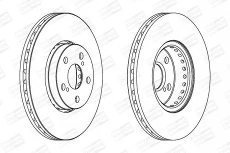 TOYOTA Тормозной диск передн."15" Avensis 00- CHAMPION 563048CH