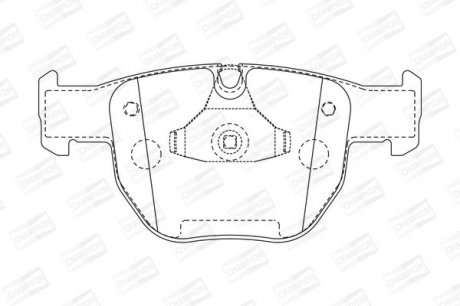 LANDROVER Тормозные колодки передн. Range Rover III 02- CHAMPION 572507CH