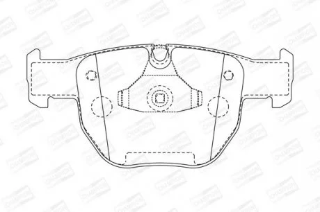 LANDROVER Тормозные колодки передн. Range Rover III 02- CHAMPION 572507CH