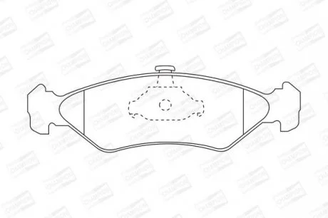 FORD Тормозные колодки передн.Fiesta IV,V,фургон 95- CHAMPION 571913CH