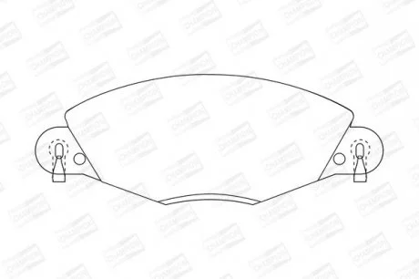 CITROEN Тормозные колодки передние C5 2.2HDI-3.0 01- CHAMPION 573029CH