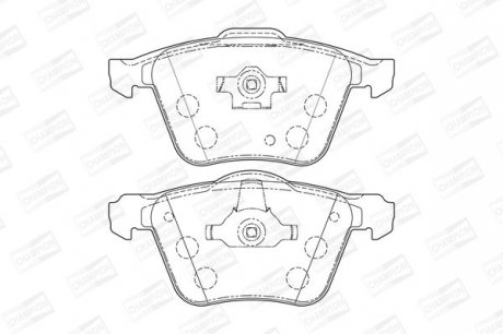 VOLVO Тормозные колодки передние S80,V70,XC70,XC90 CHAMPION 573143CH
