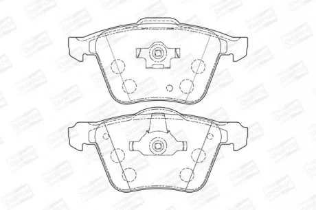 Колодки гальмівні дискові передні Volvo XC90 I CHAMPION 573143CH