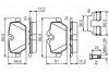 Тормозные колодки задн. BMW E87(1-serie), E90(3-serie) BOSCH 0986495477 (фото 1)