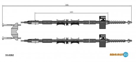 Тросик стояночного тормоза ADRIAUTO 33.0282