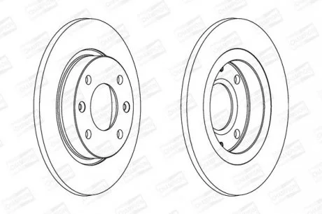PEUGEOT Диск тормозной передний 205,309,Citroen ZX CHAMPION 561253CH