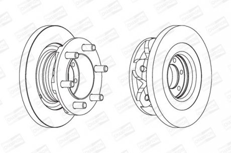 FIAT Диск тормозной передн.Iveco Daily 35.10 96-99 CHAMPION 567118CH-1
