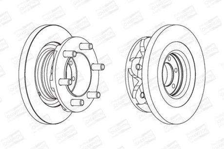 FIAT Диск тормозной передн.Iveco Daily 35.10 96-99 CHAMPION 567118CH-1
