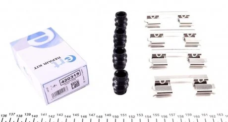 ERT RENAULT К-т установочный пер. торм. колодок Kangoo 08- AUTOFREN 420315