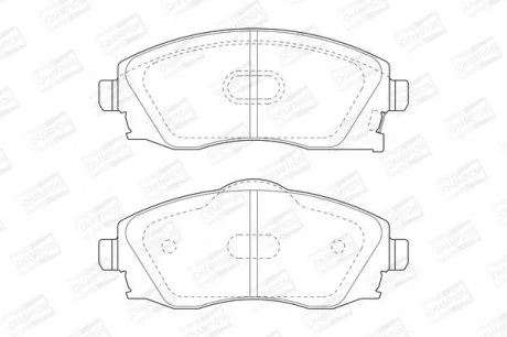 Гальмівні колодки пер. Combo/Meriva 00-12 CHAMPION 573011CH