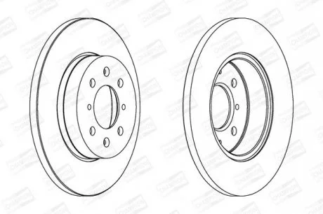 ROVER Диск тормозной передний 200,400 1.4/2.0 90- CHAMPION 562082CH