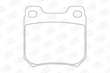 OPEL Тормозные колодки задние Omega A/B,Vectra B CHAMPION 571389CH