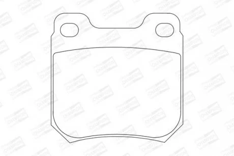 Колодки гальмівні дискові задні (з болтами та пружинами) Opel Omega B, Vectra B CHAMPION 571389CH