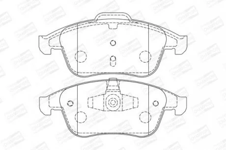 Колодки гальмівні дискові передні RENAULT Laguna III CHAMPION 573243CH