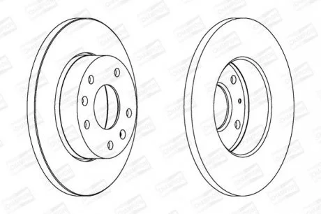 LANDROVER Диск тормозной передн.Freelander 98- CHAMPION 562153CH