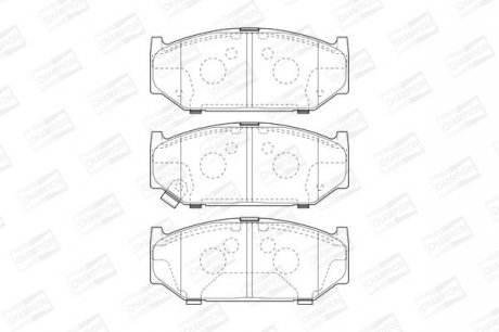 SUZUKI Тормозные колодки передн.Swift III 05- CHAMPION 573417CH