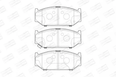 SUZUKI Тормозные колодки передн.Swift III 05- CHAMPION 573417CH
