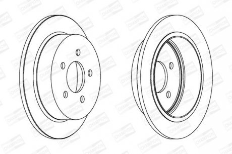 JEEP Диск тормозной задн.Grand Cherokee 92-99 CHAMPION 562880CH