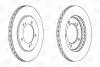 Диск гальмівний передній (кратно 2) Suzuki Grand Vitara CHAMPION 562445CH (фото 1)