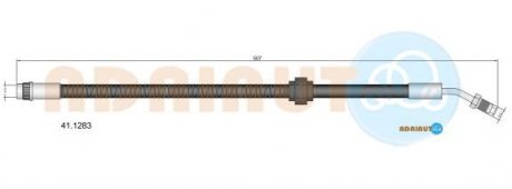 RENAULT Шланг тормозной пер. верх. Master -06 ADRIAUTO 41.1283