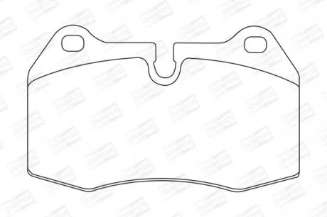 Колодки гальмівні дискові передні/задні BMW 725, 728i, 730i, 735i, 850i FIAT Coupe CHAMPION 571852CH