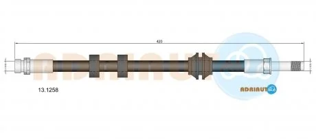 FORD Шланг тормозной передний Mondeo -96 ADRIAUTO 13.1258