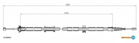 Тросик ADRIAUTO 11.0244.2