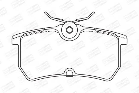 Колодки гальмівні дискові задні Ford Fiesta VI CHAMPION 571998CH