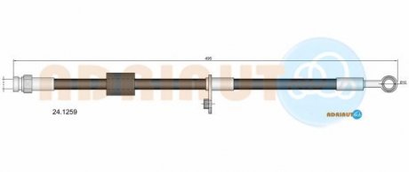 MITSUBISHI Шланг торм.передн.Colt 04- ADRIAUTO 24.1259