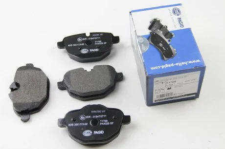 Колодки гальмівні дискові; задня вісь / BMW 5 F10 HELLA 8DB 355 013-921