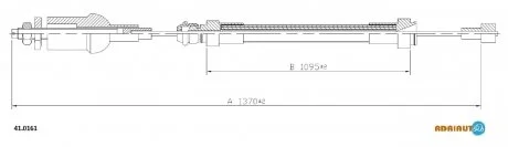 RENAULT Трос сцепления Trafic PR/AR 2 ADRIAUTO 41.0161