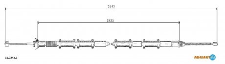 Тросик ADRIAUTO 11.0243.2 (фото 1)