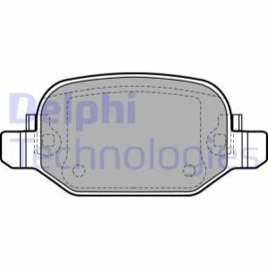 Гальмівні колодки, дискові DELPHI Delphi LP2475 (фото 1)